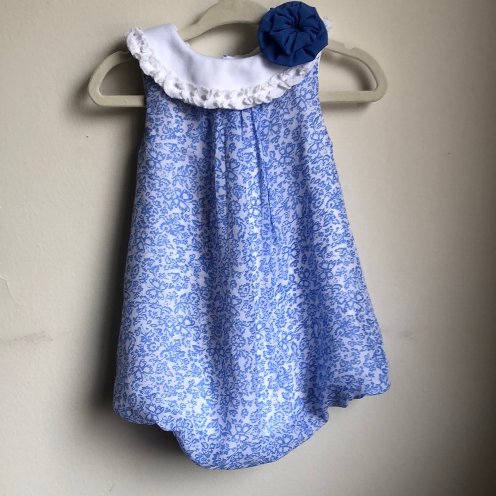 Baby Girl Blue Romper Baby Essentials Size 9 Month